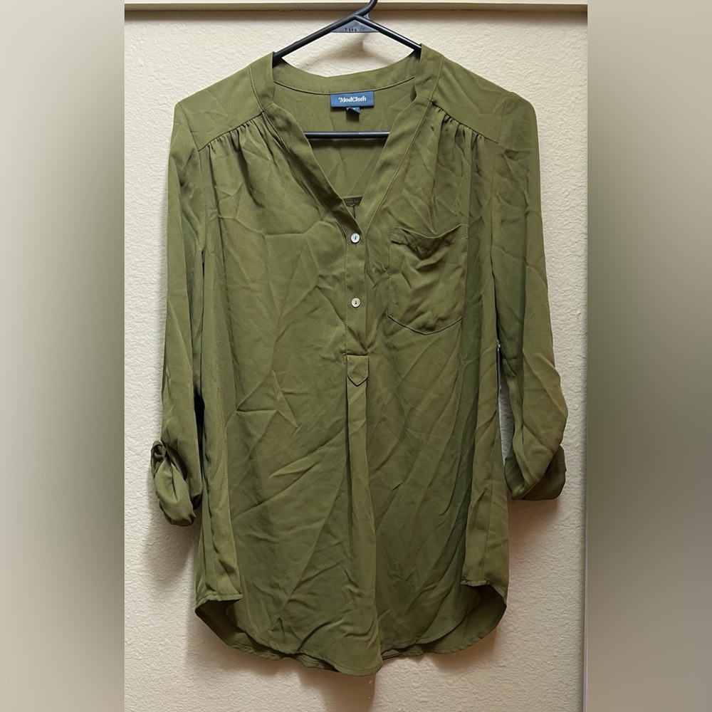 Modcloth Pam Breeze-ly Long-Sleeved Tunic